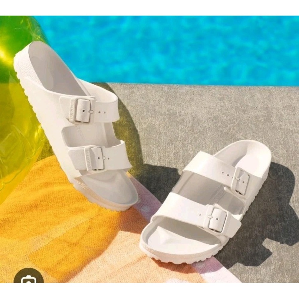 Birkenstock Arizona EVA White Waterproof Slide Sandals EU 38 Womens 7 Mens 5